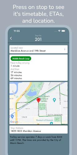 Miami Beach Trolley Tracker Tangkapan skrin 2