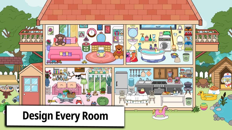 Tizi Home Room Decoration Game Schermafbeelding 0