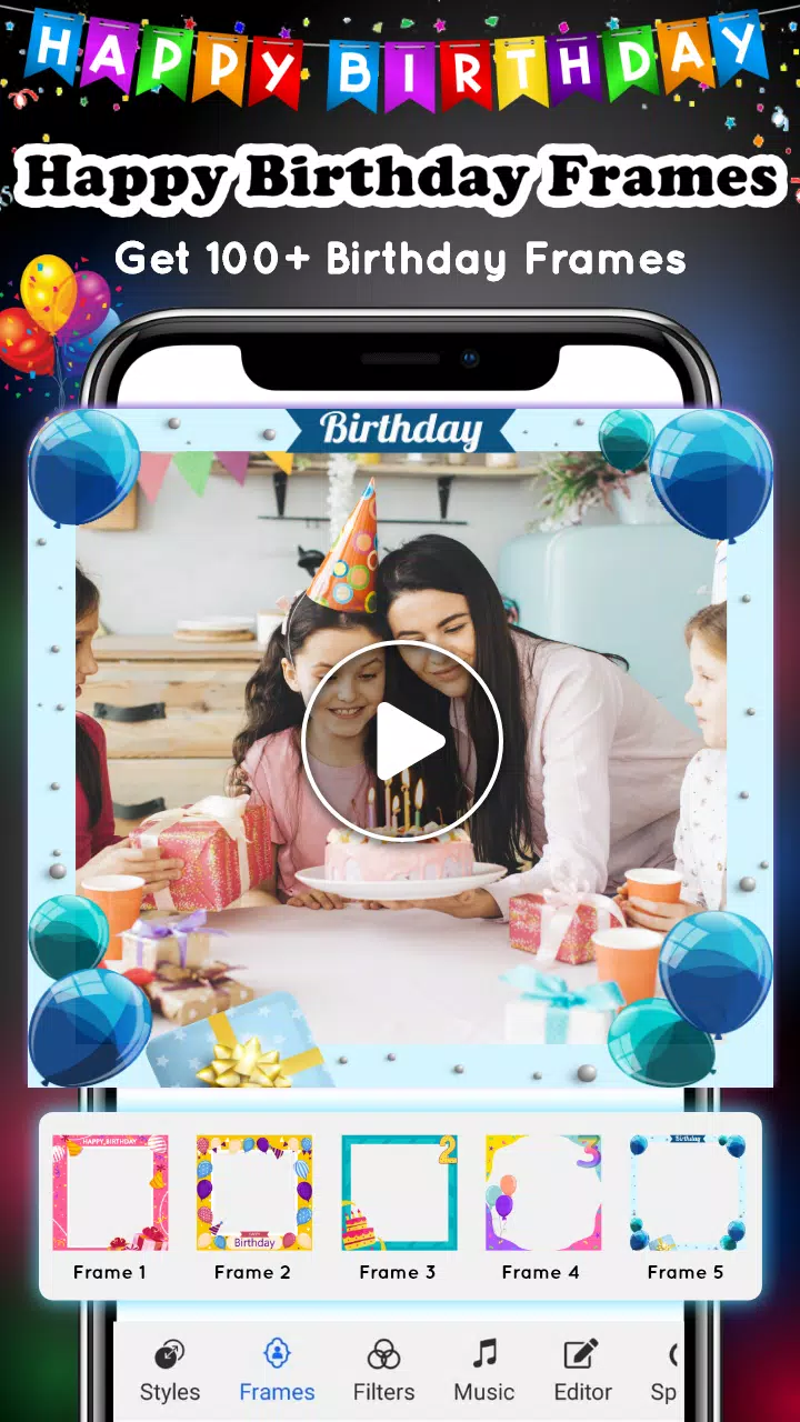 Birthday Video Maker スクリーンショット 1