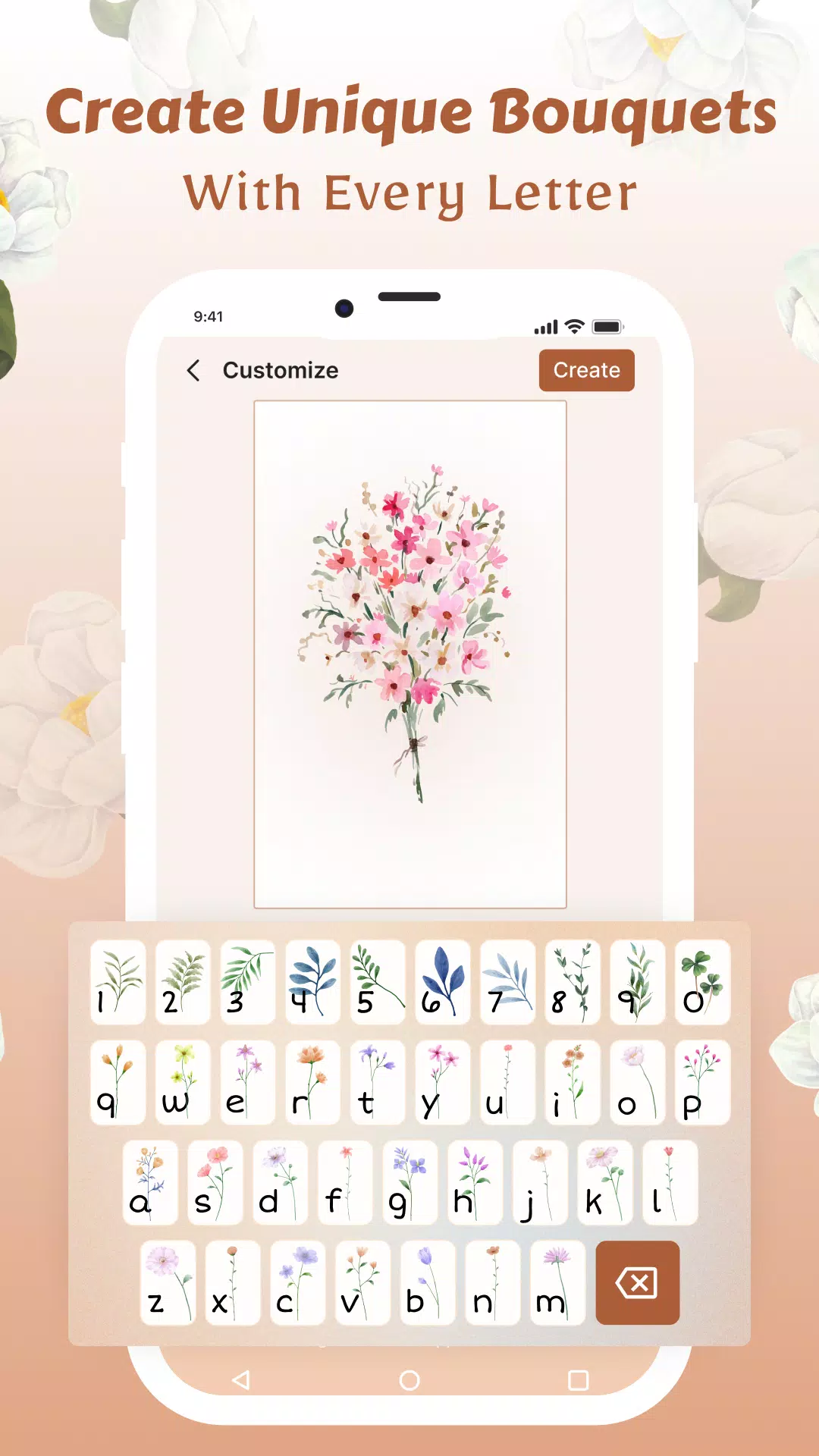 Flower Language Wallpaper DIY Ekran Görüntüsü 0