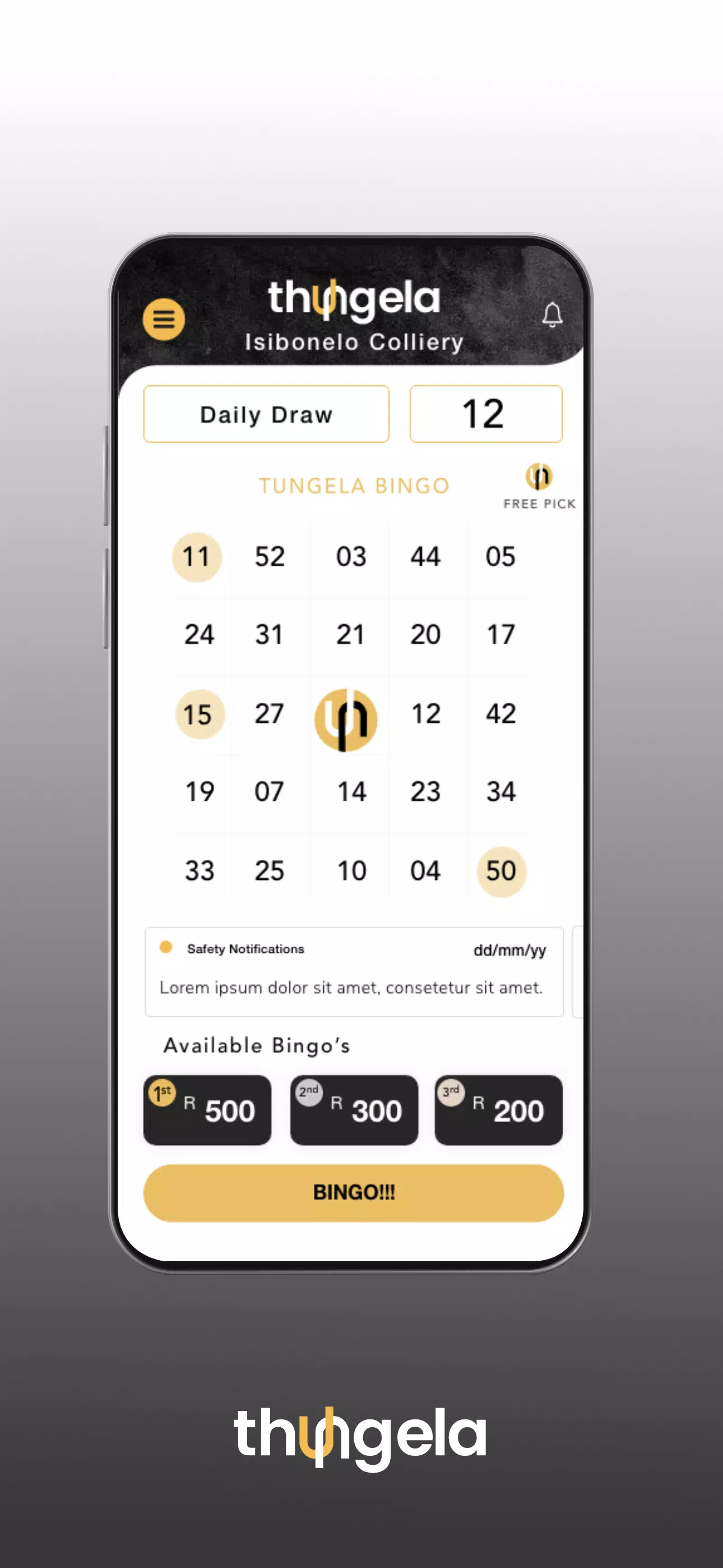 Thungela Bingo ภาพหน้าจอ 1