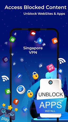 Schermata Singapore VPN - Free, Fast & Secure 3