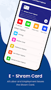 Shram Card Yojana Status Check Capture d'écran 0