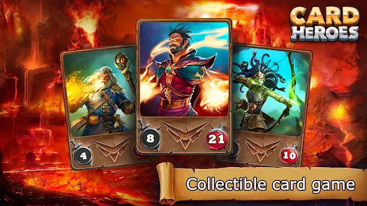 Card Heroes: TCG/CCG deck Wars Mod 스크린샷 1