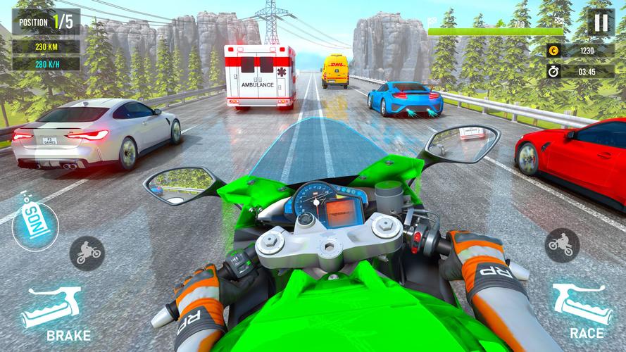 Moto Traffic Bike Race Game 3d Ekran Görüntüsü 3
