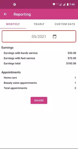 Agenda para Manicure App Capture d'écran 2