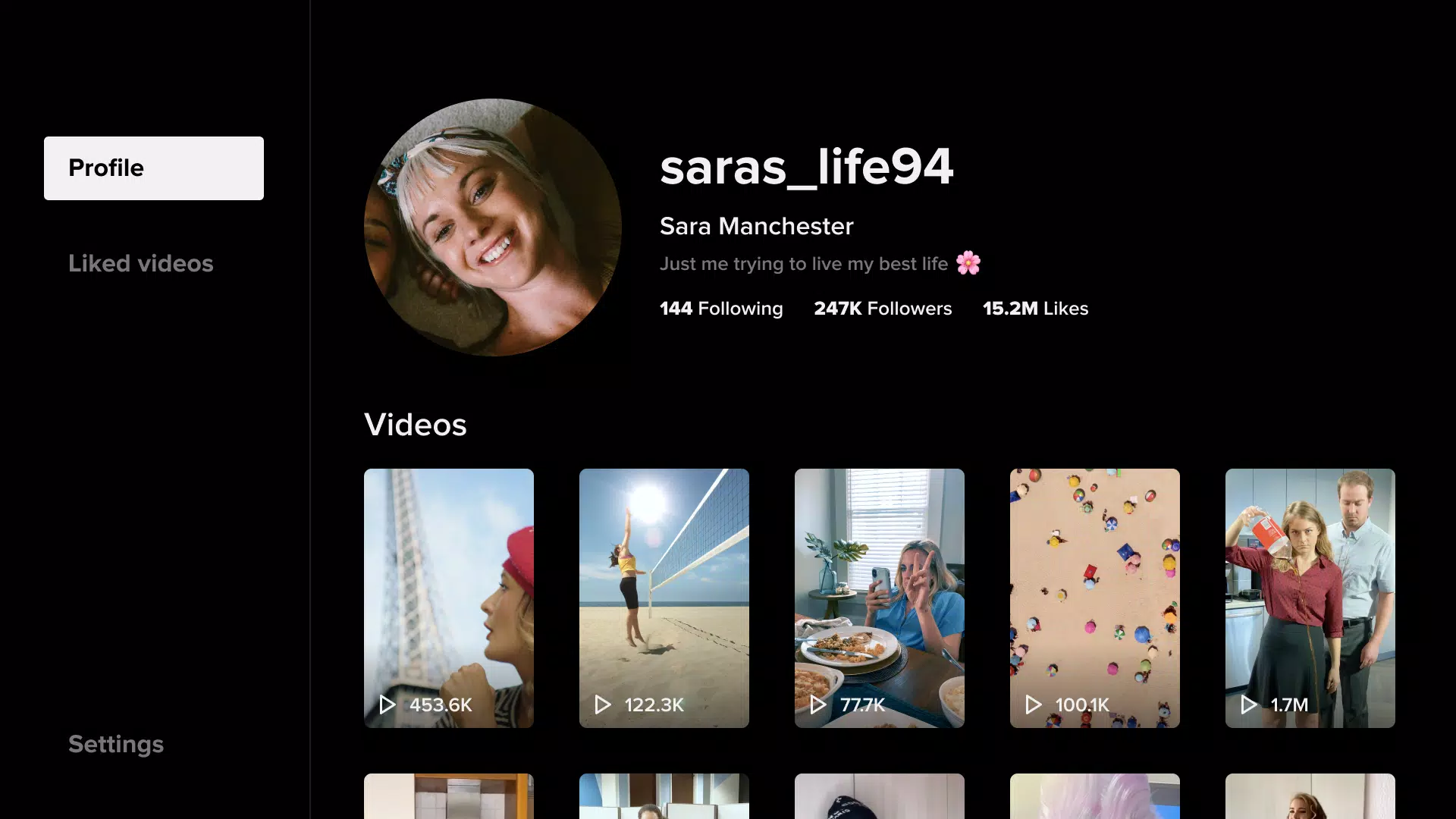 Schermata TikTok for Android TV 3