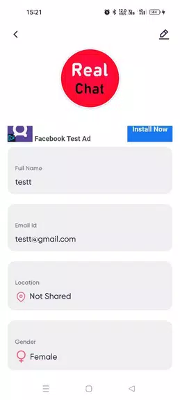 Real Chat স্ক্রিনশট 1