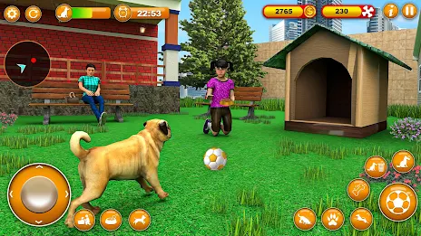 Pet Dog Family Adventure Games Скриншот 0