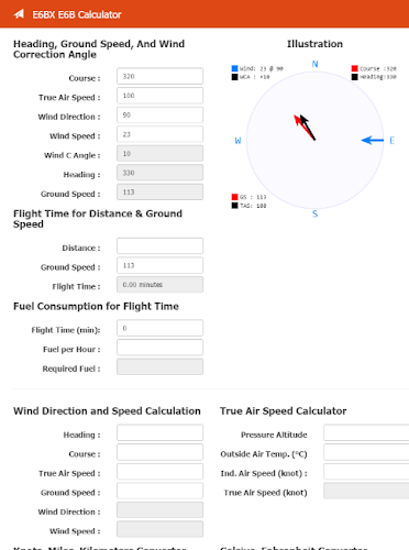 E6BX E6B Calculator スクリーンショット 1