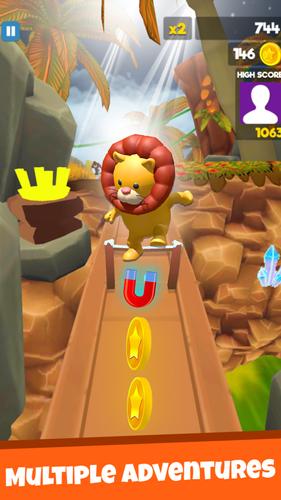 Jungle Run Animal Running Game Ekran Görüntüsü 2