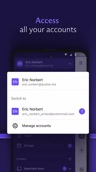 Proton Mail: Encrypted Email Ảnh chụp màn hình 2