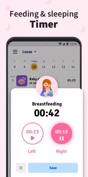 Baby Tracker - Breastfeeding Captura de tela 1