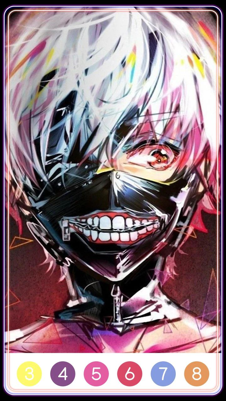 Tokyo Ghoul Paint by Number Tangkapan skrin 2