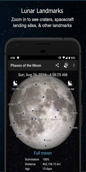 <p><strong>Naast de maan en de zon</strong><br>Phases of the Moon Pro functioneert als een intelligente hemelklok, waardoor gebruikers veranderingen in maanlicht en zonlicht kunnen volgen. De app integreert een natuurlijke datum- en tijdkalender en biedt een uitgebreid overzicht van tijd en ruimte, waardoor gebruikers de maanveranderingen per uur, dagelijks en maandelijks kunnen volgen. Gebruikers kunnen ook gedurende de dag en tussen seizoenen veranderingen in het zonlicht waarnemen, waardoor een holistische astronomische ervaring ontstaat die hun academische kijk op tijd en ruimte verbetert.</p>
<p><img src=