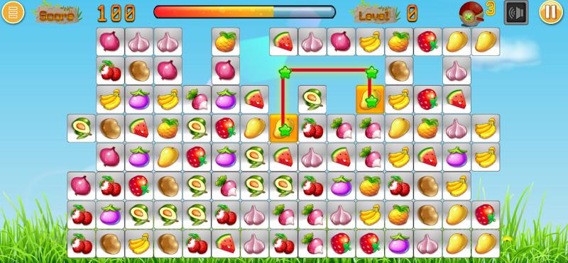 Link fruits - fruit match pair Скриншот 0