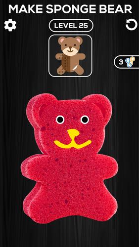 Sponge Art 3D Rubber Band Game Captura de pantalla 3