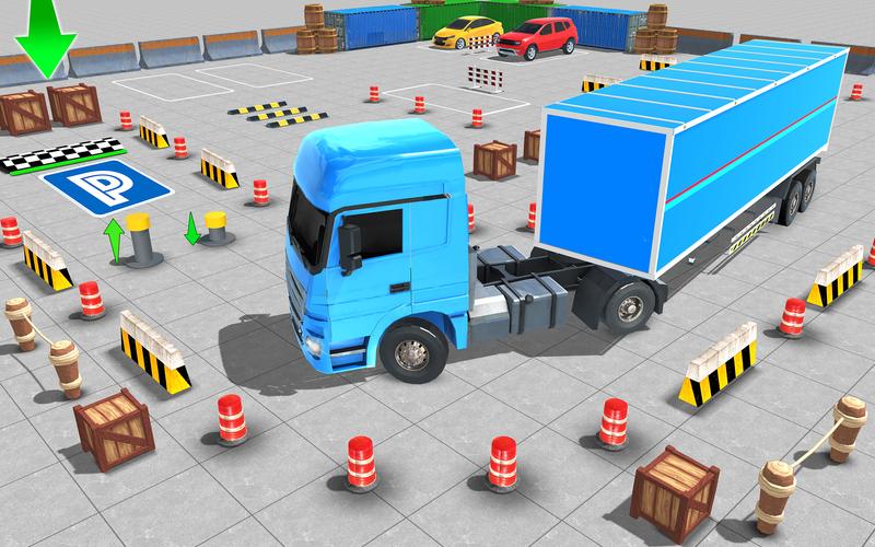 Real Euro Truck Parking Games Tangkapan skrin 2