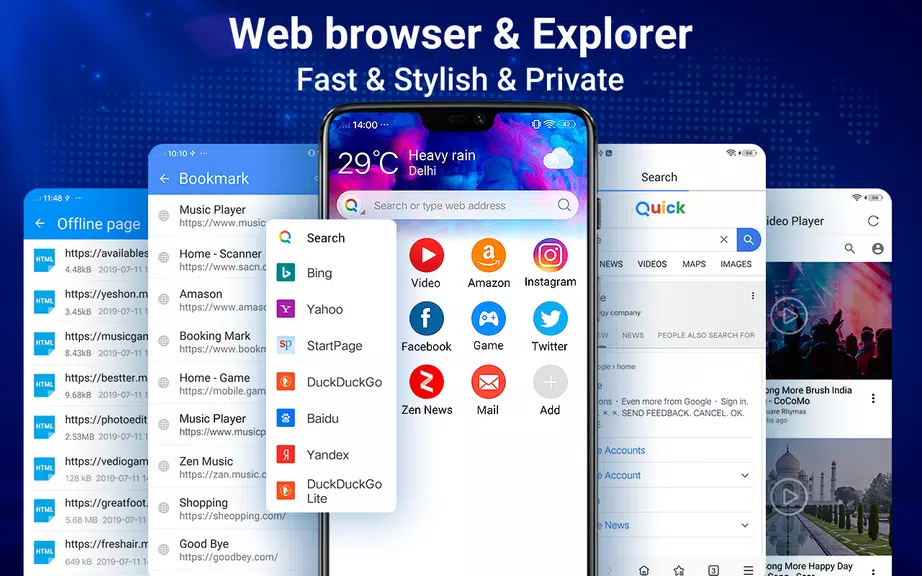 Web Browser - Fast & Privacy স্ক্রিনশট 0