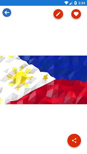 Philippines Flag Wallpaper: Fl Ảnh chụp màn hình 3