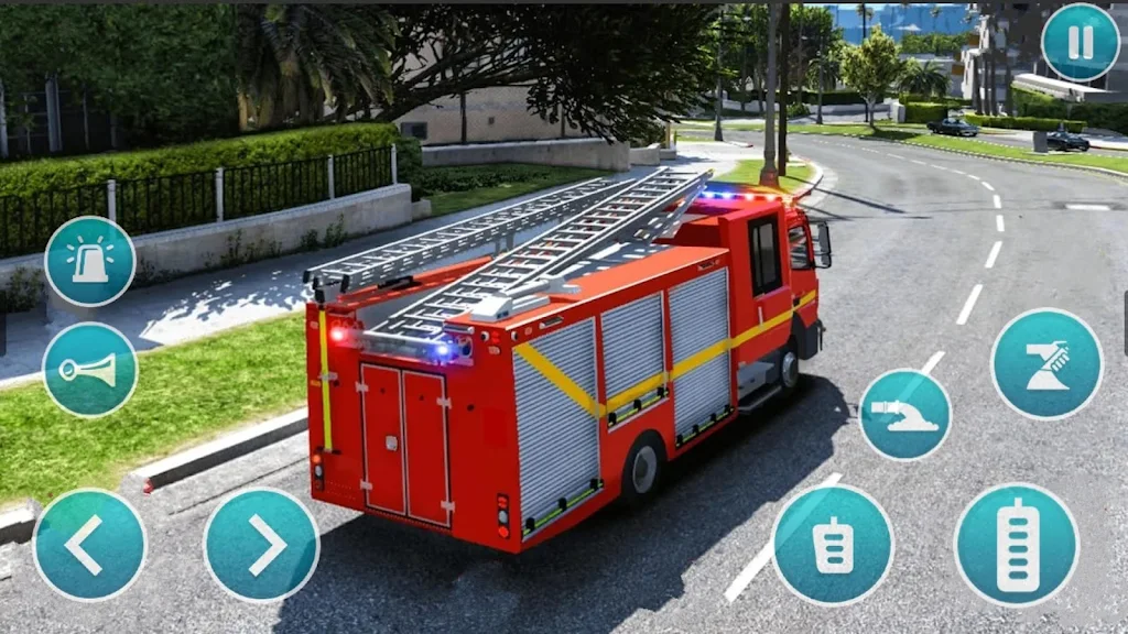 Emergency Police Fire Truck 3d Captura de pantalla 2