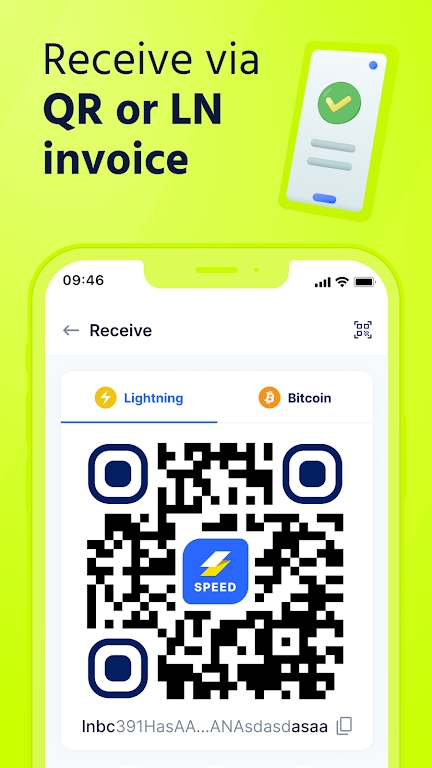 Speed Bitcoin Lightning Wallet 螢幕截圖 3