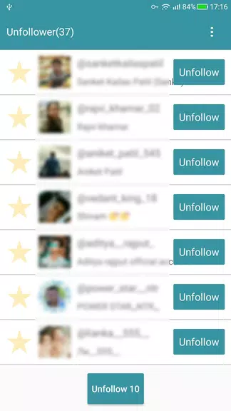 Unfollow Users Cleaner Tangkapan skrin 3