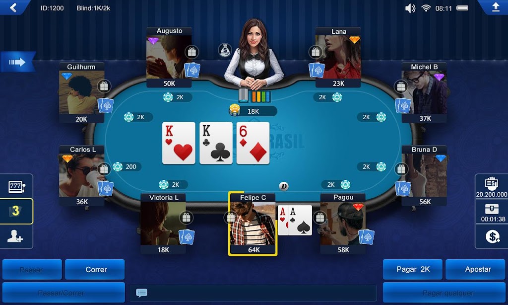 Poker Brasil HD Скриншот 1