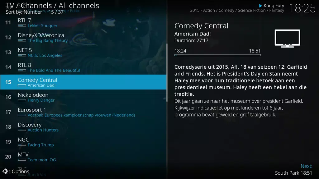 Kodi Capture d'écran 2