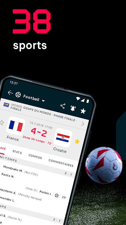 Flashscore - flash résultats Schermafbeelding 1