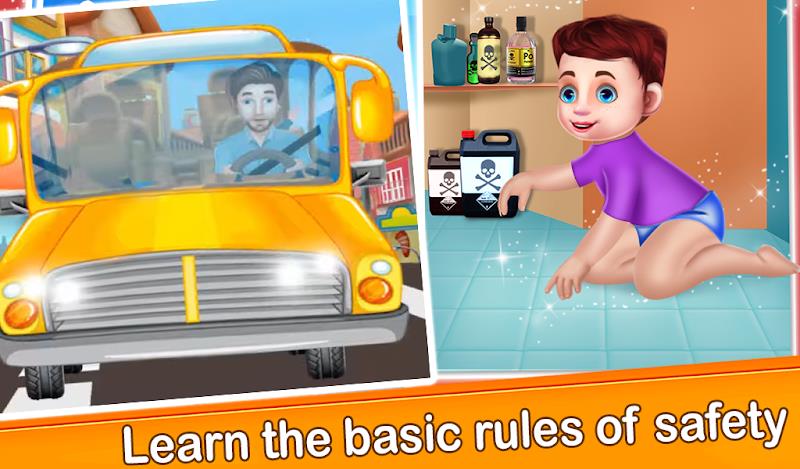 Child Safety Basic Rules games Ekran Görüntüsü 3