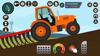 Farm Tractors Dinosaurs Games Captura de tela 3