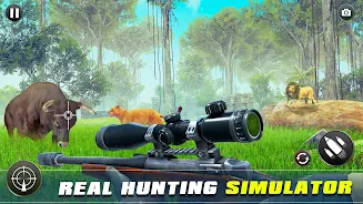 Safari Animal Hunter Simulator ဖန်သားပြင်ဓာတ်ပုံ 0