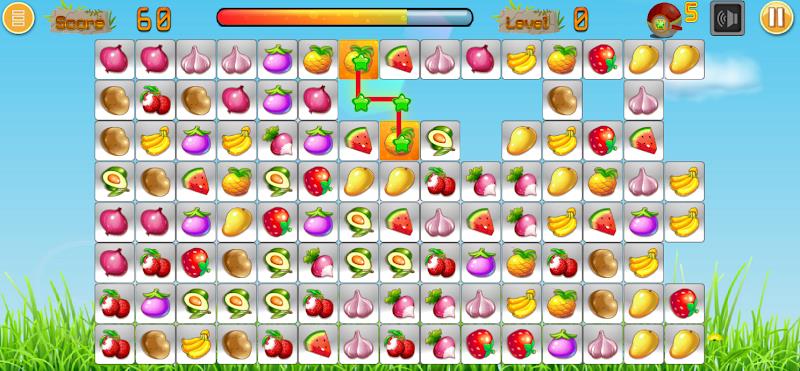 Link fruits - fruit match pair Скриншот 1