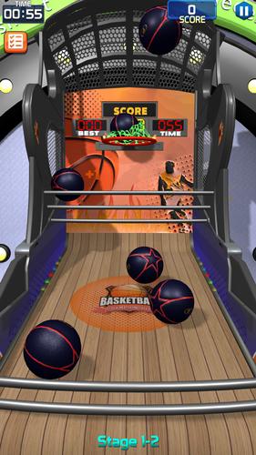 Flick Basketball Stages Ảnh chụp màn hình 1