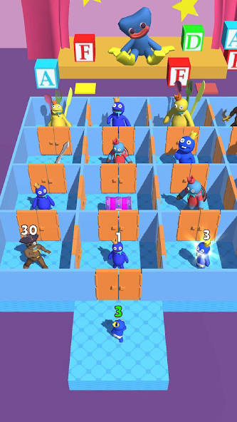 Rainbow Monster - Room Maze Mod Ảnh chụp màn hình 0
