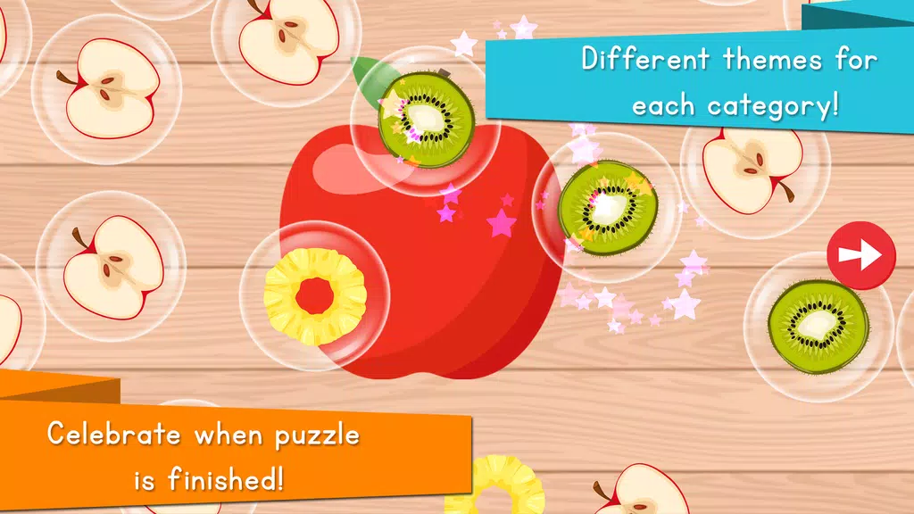 Food Puzzle for Kids ဖန်သားပြင်ဓာတ်ပုံ 1