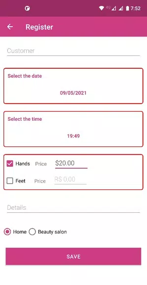 Agenda para Manicure App Capture d'écran 1