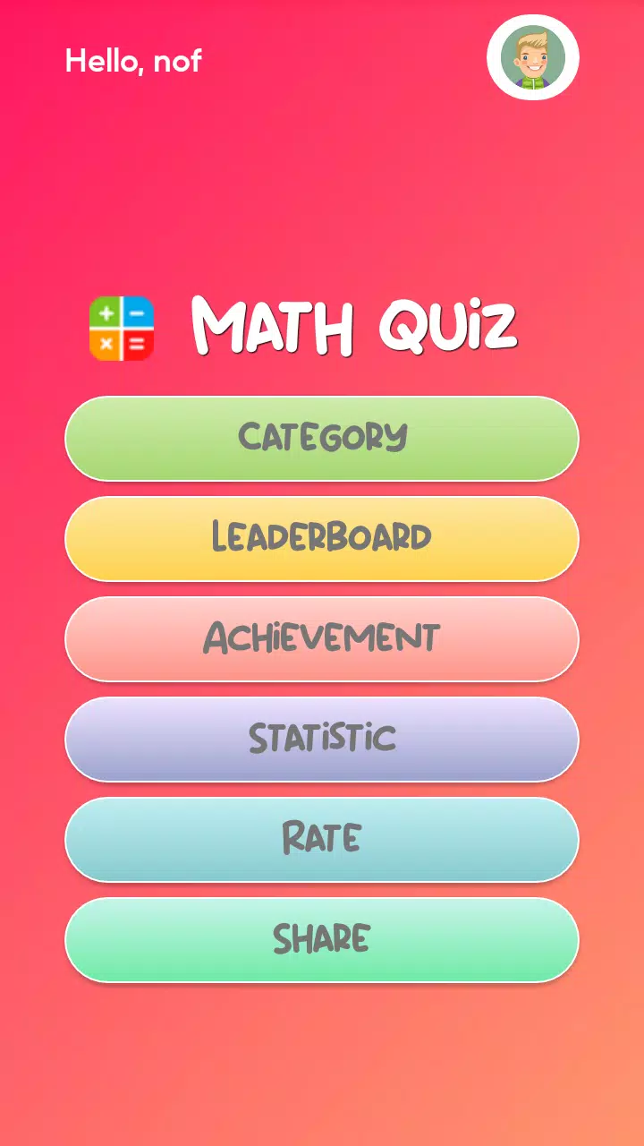 Math Quiz Screenshot 0