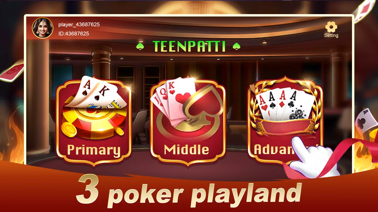 3 Poker Playland Capture d'écran 0