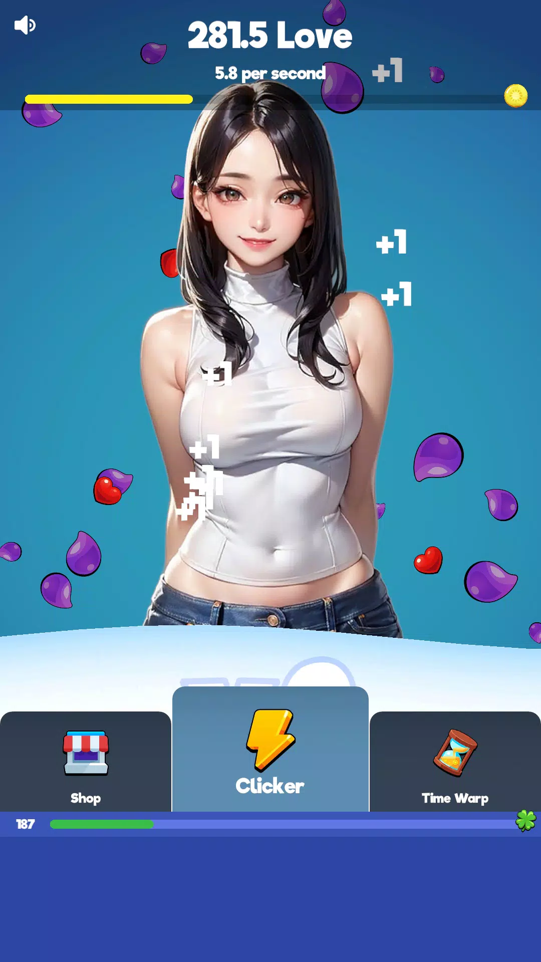 Sexy touch girls: idle clicker स्क्रीनशॉट 0