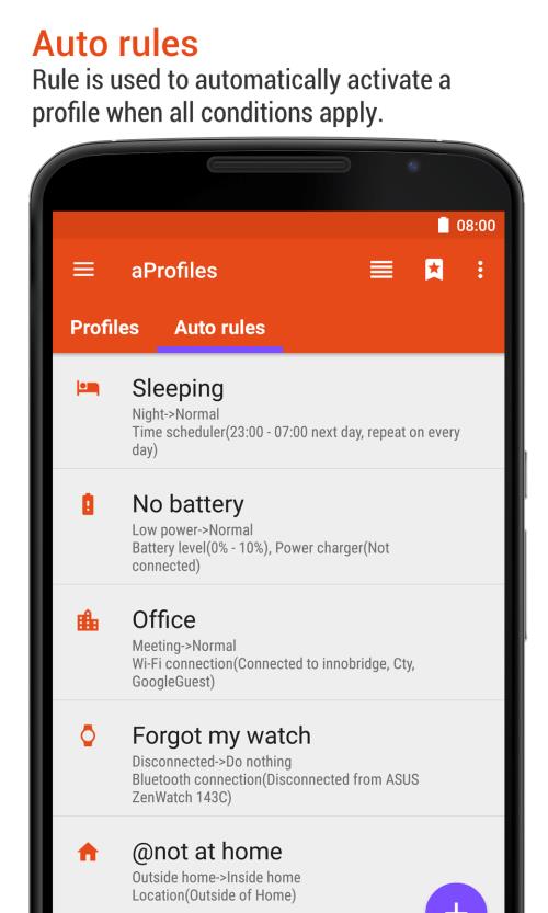 aProfiles - Auto tasks स्क्रीनशॉट 1