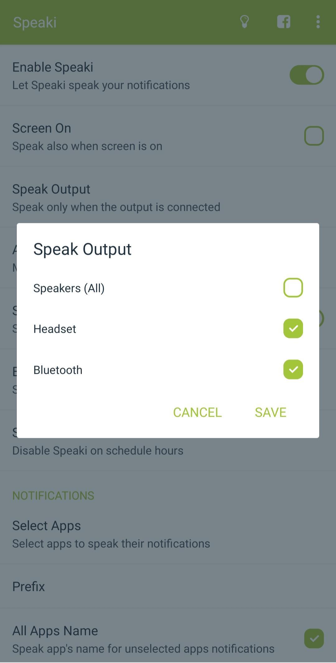 Speaki - Voice Notifications Ảnh chụp màn hình 3