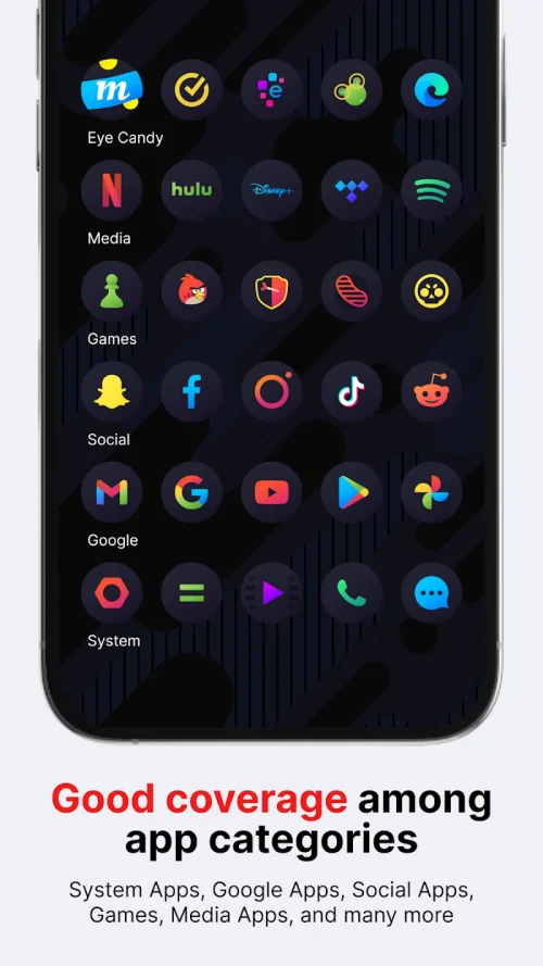 Hera Dark: Circle Icon Pack スクリーンショット 3