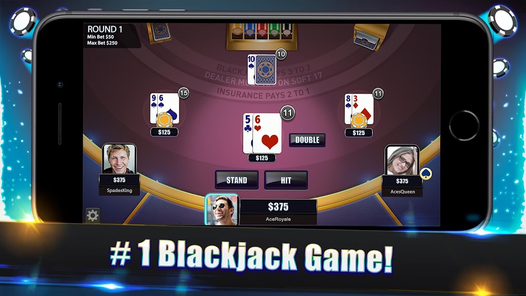 Blackjack Legends: 21 Online Multiplayer Casino 螢幕截圖 0