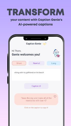 Caption Genie: AI Caption Tool ဖန်သားပြင်ဓာတ်ပုံ 1