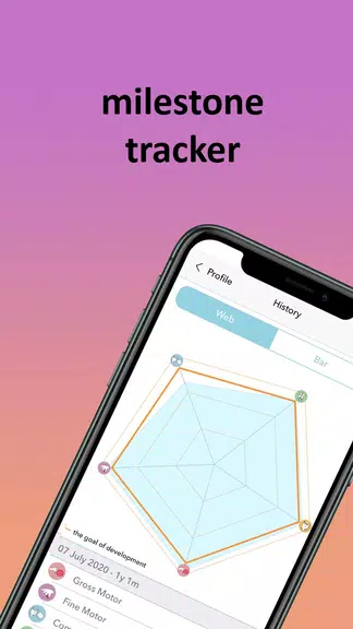 Baby milestones tracker Indigo Tangkapan skrin 2