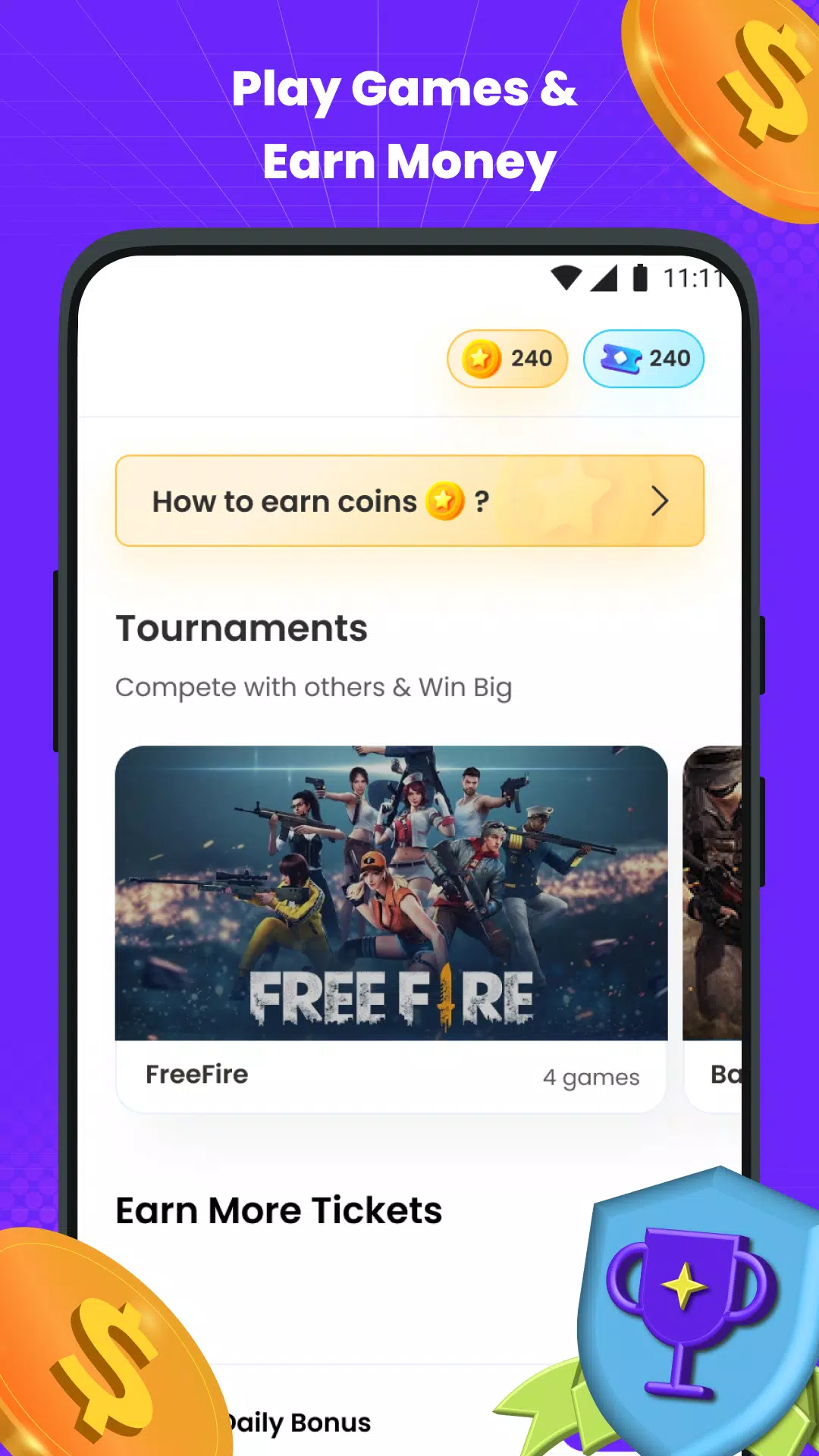 mGamer – Earn Money, Gift Card Скриншот 2