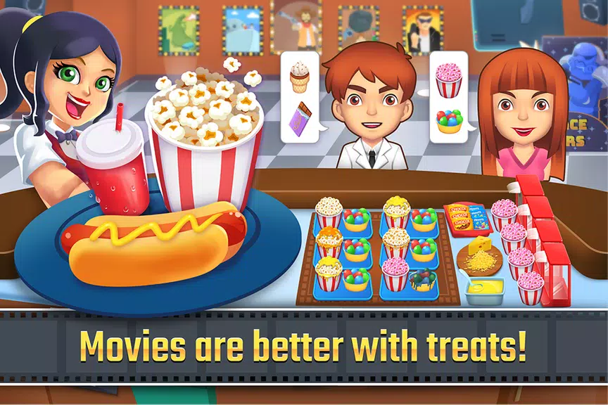 My Cine Treats Shop: Food Game 螢幕截圖 0