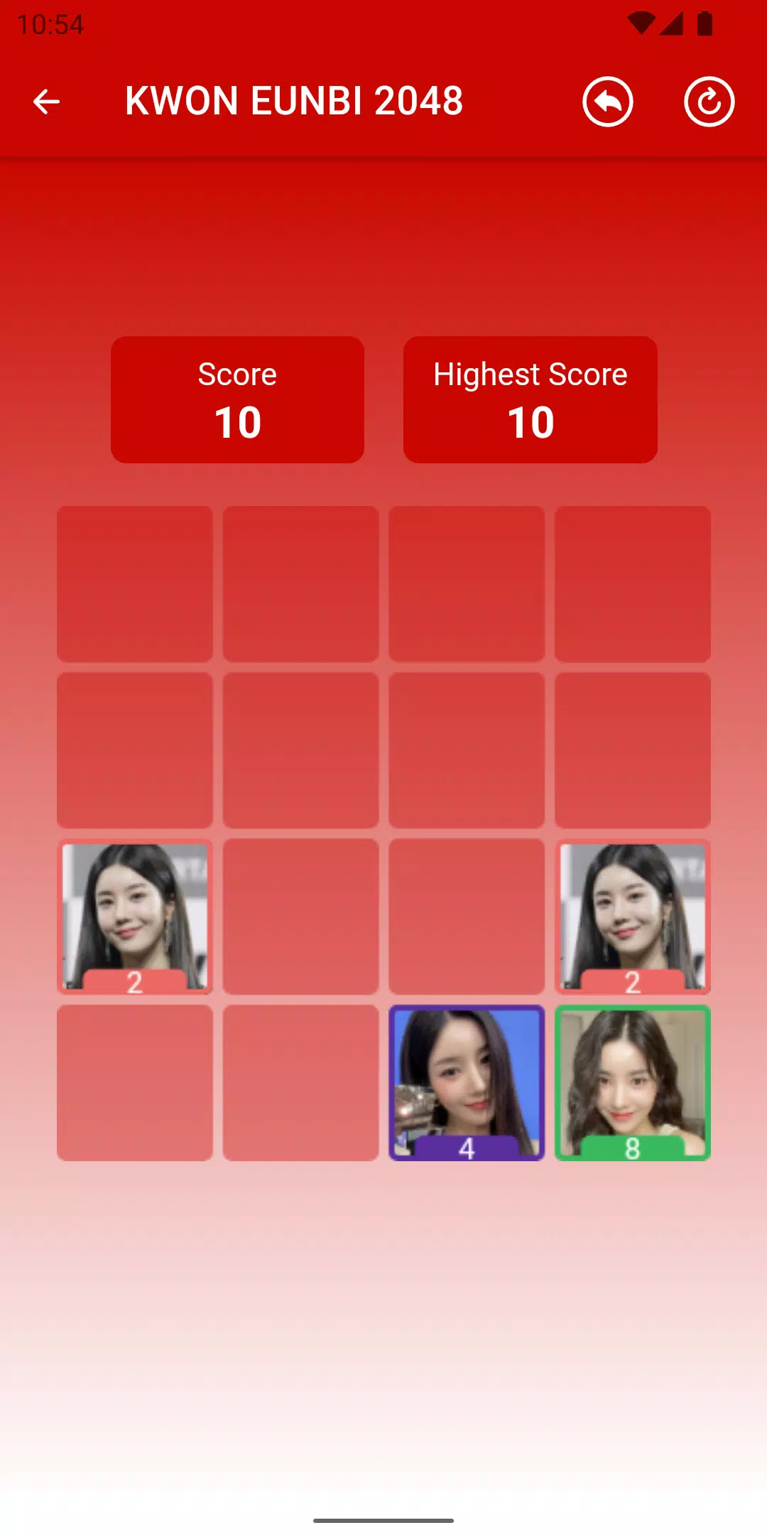 KWON EUNBI 2048 Game Captura de pantalla 2